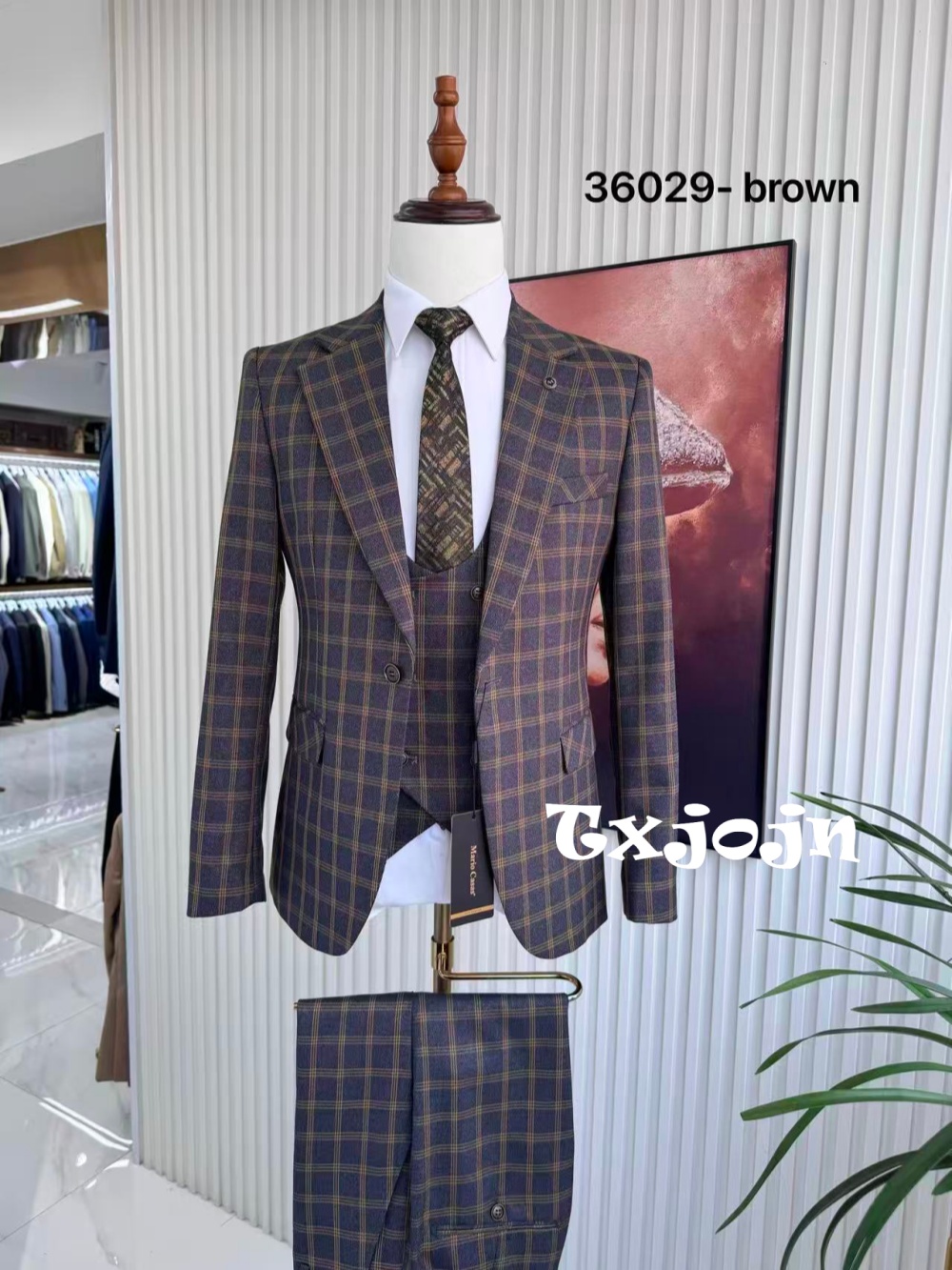 Men Formal Wear Sale - Ekose Erkek Şık Takım Elbise Seti