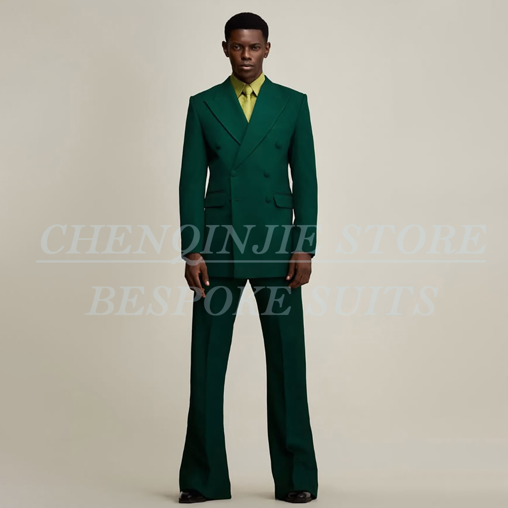 Men Formal Wear Jacket - Lüks Yeşil Erkek Takım Elbise Resmi