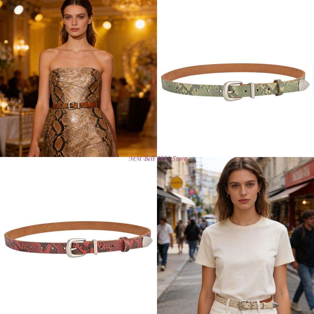 Formal Belt Leather Thin - 49ME Trendy İnce Kemer Kadın Erkek