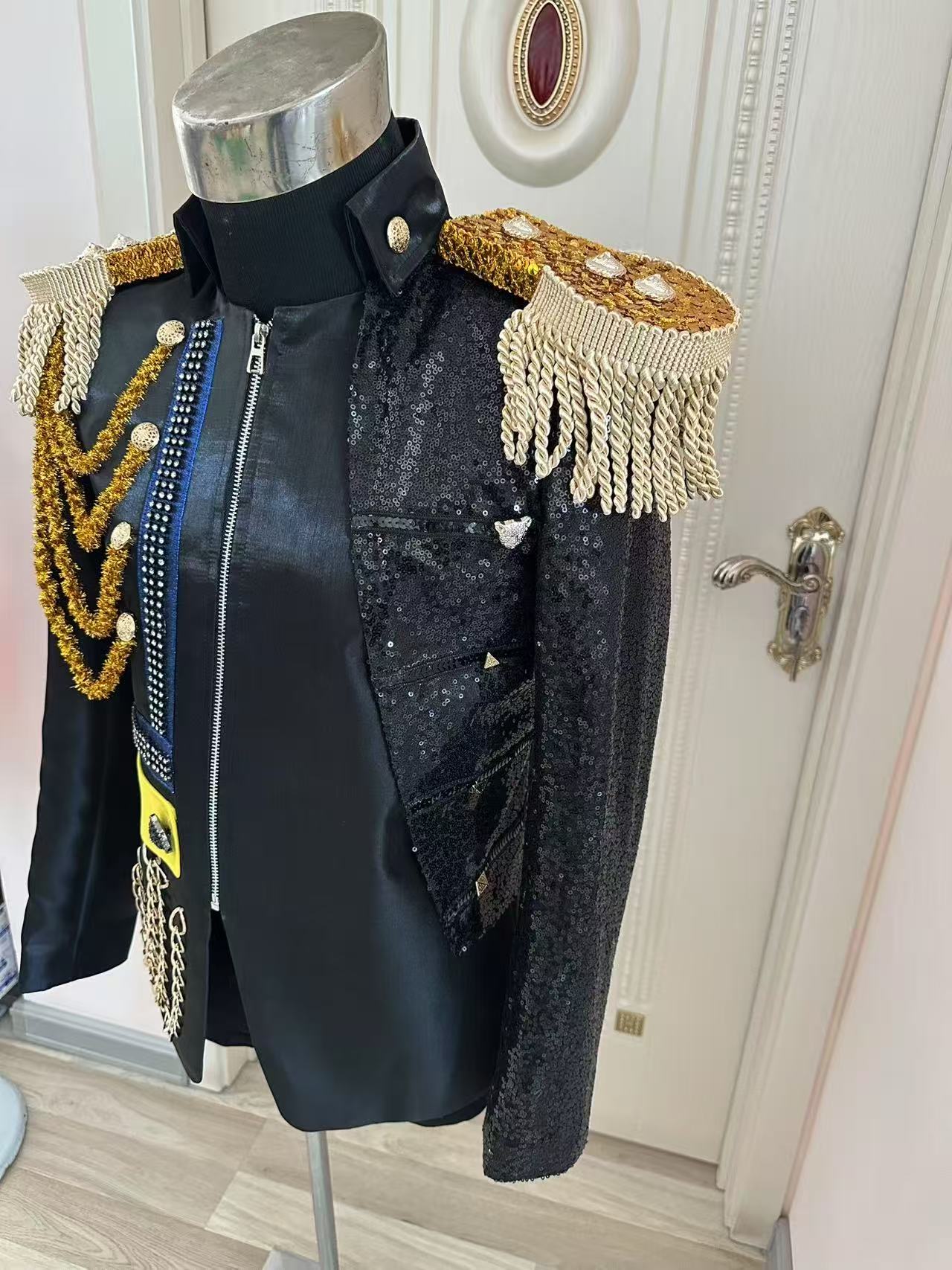 Yeni Erkek Püskül Kraliyet Cek - Men Formal Wear Jacket incelemesi ve fiyatı