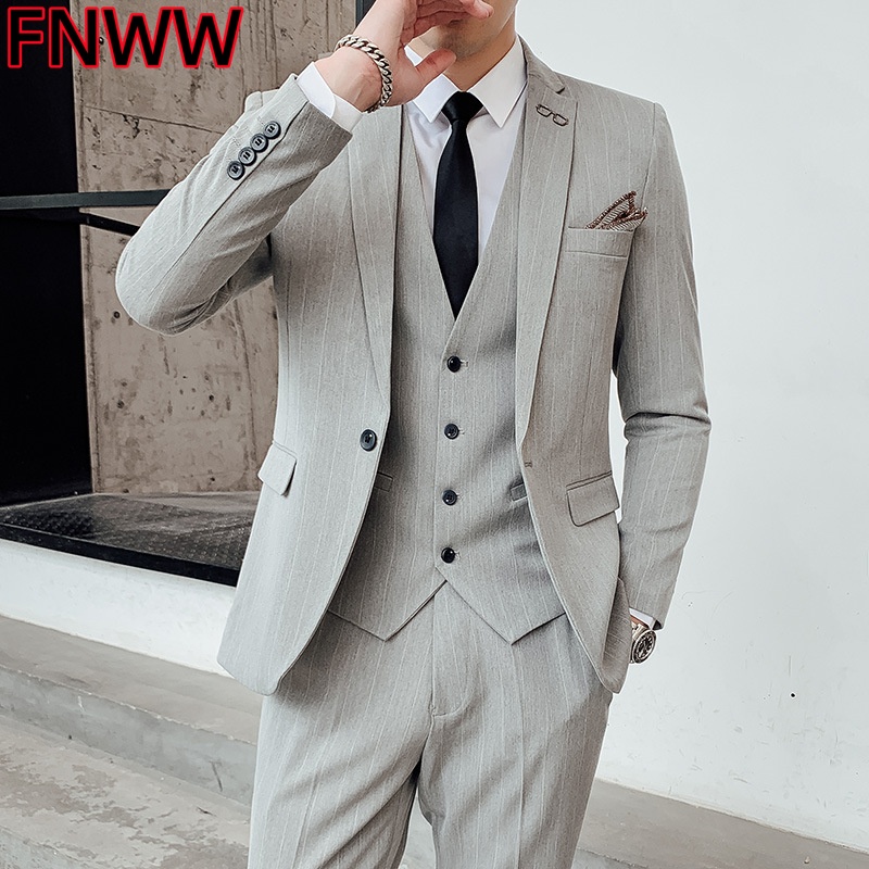 Erkek Kore Tarzı Üç Parçalı Ek - Men'S Urban Formal Wear incelemesi ve fiyatı