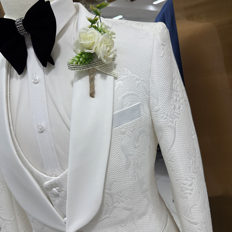Erkek Düğün Takımı Beyaz 3 Par - Men Formal Wear Jacket incelemesi ve fiyatı