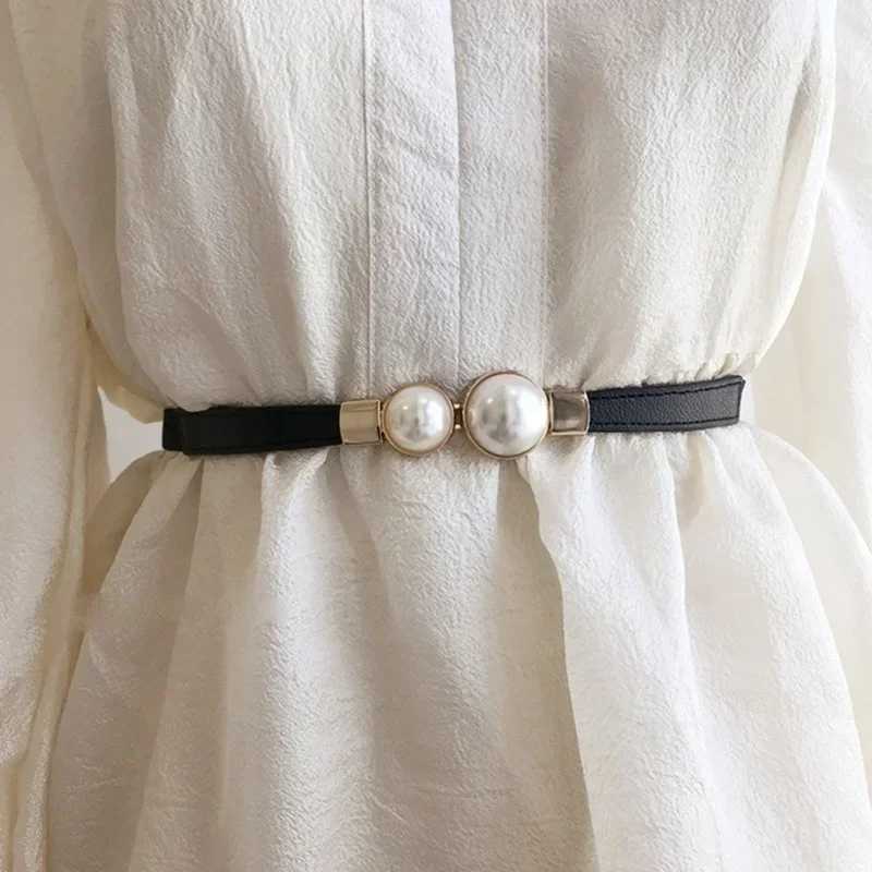 Kadın Kemer Yaratıcı Çift Inci - Formal Belt Leather Thin incelemesi ve fiyatı